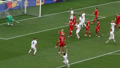 El gol de Eslovenia sobre Dinamarca en la Eurocopa, 16 de junio de 2024.