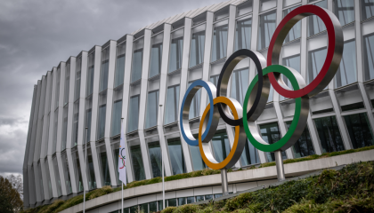 Vista de las oficinas del Comité Olímpico Internacional, en Suiza, el 25 de marzo de 2023.