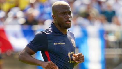 Enner Valencia, durante un partido con la selección de Ecuador, el 16 de junio de 2024.