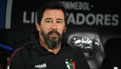 Pablo 'Vitamina' Sánchez durante un partido de Copa Libertadores con Palestino, el pasado 14 de mayo de 2024.