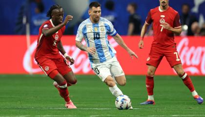 Lionel Messi, durante el partido de Argentina ante Canadá, el 20 de junio de 2024.