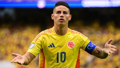 James Rodríguez, durante el partido de Colombia ante Paraguay por Copa América, el 24 de julio de 2024.