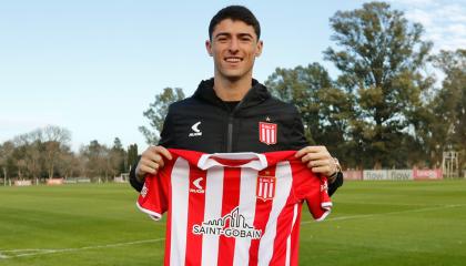 Facundo Rodríguez fue presentado por Estudiantes de La Plata, el 1 de julio de 2024.