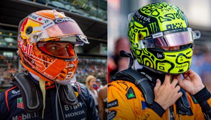 Los pilotos Max Verstappen y Lando Norris durante el Gran Premio de Austria de la Fórmula 1, el fin de semana del 29 y 30 de junio de 2024.