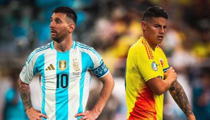 Lionel Messi y James Rodríguez se enfrentarán este domingo 14 de julio de 2024.