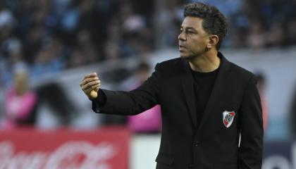 Marcelo Gallardo, durante un partido de River Plate, el 23 de octubre de 2024.