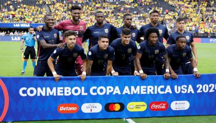 Los jugadores de la selección de Ecuador, durante la Copa América, el 26 de junio de 2024.