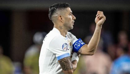 Luis Suárez, durante el encuentro de Uruguay ante Colombia, el 10 de julio de 2024.