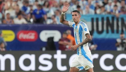 Ángel Di María, durante la victoria ante Canadá el 9 de julio del 2024.