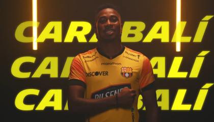 Bryan Carabalí fue presentado como nuevo refuerzo de Barcelona SC este 21 de julio de 2024.