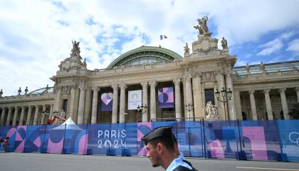 La Policía francesa se alista para recibir los Juegos Olímpicos este 22 de julio de 2024.