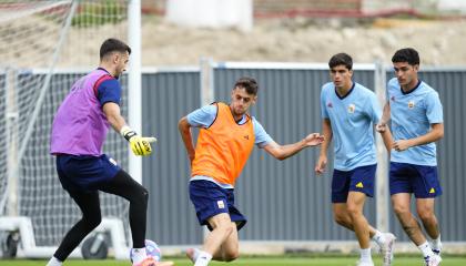 La selección de fútbol de España se entrena para su debut en los Juegos Olímpicos, el 22 de julio de 2024.