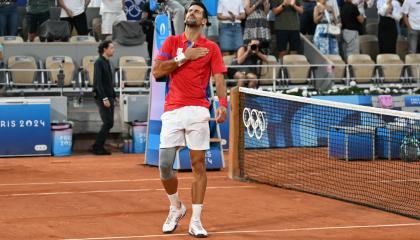 Novak Djokovic, durante los Juegos Olímpicos de París, el 2 de agosto de 2024.