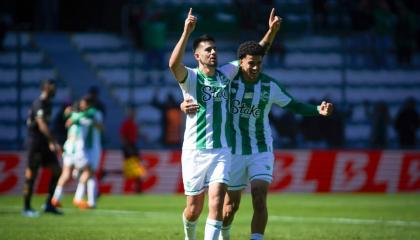 Ronie Carrillo festeja su gol con la camiseta de Juventude ante Botafogo el 11 de agosto de 2024.