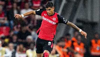 Piero Hincapié, durante la Supercopa de Alemania con el Bayer Leverkusen, el 17 de agosto de 2024.