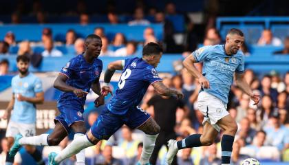 Moisés Caicedo, durante el partido del Chelsea ante el Manchester City, el 18 de agosto de 2024.