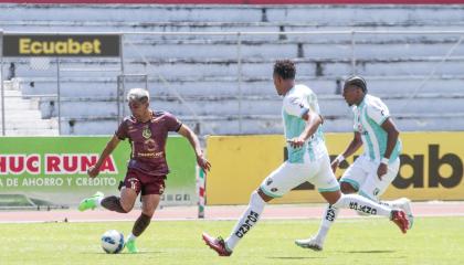 Mushuc Runa y Cumbayá se enfrentaron en el estadio La Cocha de Latacunga, por la LigaPro, el 24 de agosto de 2024.