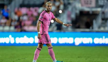 Leonardo Campana, del Inter Miami, durante el partido ante Toronto FC, el 8 de agosto de 2024 en Fort Lauderdale, Florida.