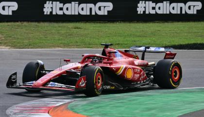 El piloto de Ferrari, Charles Leclerc, durante el Gran Premio de Italia de la Fórmula 1, el 1 de septiembre de 2023.