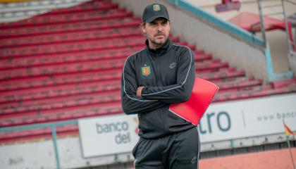 Andrés Carevic, director técnico de Deportivo Cuenca, en su llegada al equipo, el 24 de julio de 2024.