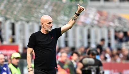 Stefano Pioli, nuevo entrenador del Al Nassr de Cristiano Ronaldo, cuando dirigía al AC Milan.