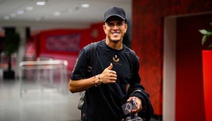 Piero Hincapié, previo al viaje a Rotterdam para el partido del Bayer Leverkusen ante el Feyenoord, el 18 de septiembre de 2024.