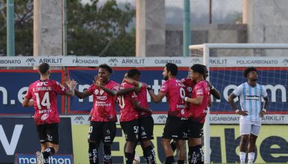 Independiente del Valle festeja durante el partido ante Guayaquil City, jugado el pasado 24 de septiembre de 2024.