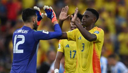 Jugadores de Colombia, durante un partido por Eliminatorias, el 10 de septiembre de 2024.