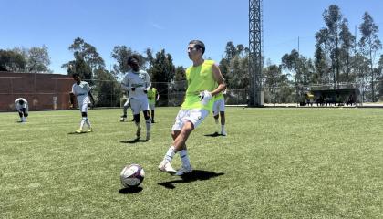 El equipo Cordillera en un entrenamiento en 2024.