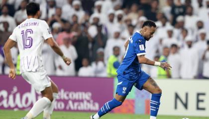 Neymar, jugador del  Al-Hilal, en su vuelta a las canchas este lunes 20 de octubre de 2024.