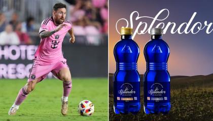 La bebida ecuatoriana Splendor se convirtió en la marca oficial de agua del Inter Miami.