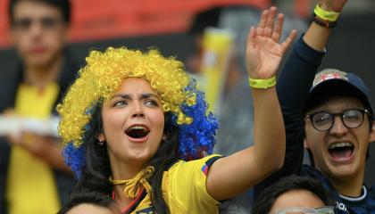 Una hincha de la Selección de Ecuador en el partido ante Paraguay, el 10 de octubre de 2024.