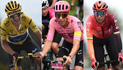 Annemiek van Vleuten (izquierda) y Egan Bernal (derecha) llegarán a Quito para correr el Giro de Rigo, el 23 y 24 de noviembre.