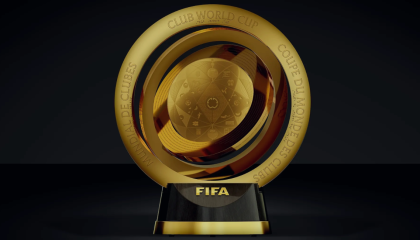 Imagen del trofeo del Mundial de Clubes de la FIFA 2025.