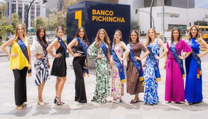 Candidatas a Reina de San Francisco de Quito, 14 de noviembre de 2024.