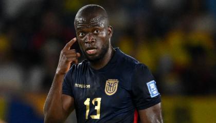 Enner Valencia durante el partido entre Colombia y Ecuador por Eliminatorias, 19 de noviembre de 2024.