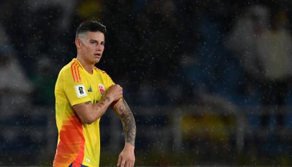 James Rodríguez, durante el partido de Colombia ante Ecuador por Eliminatorias, el 19 de noviembre de 2024.