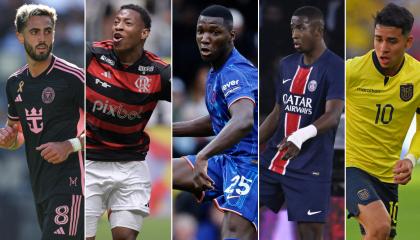 Los ecuatorianos Leonardo Campana, Gonzalo Plata, Moisés Caicedo, Willian Pacho y Kendry Páez podrían jugar el Mundial de Clubes 2025.