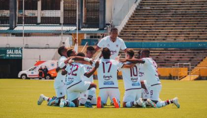 Una celebración de los jugadores de Atlético Vinotinto, el 5 de agosto de 2024.