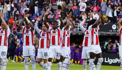 Jugadores de Liga de Quito, durante la final de la LigaPro, el 14 de diciembre de 2024.