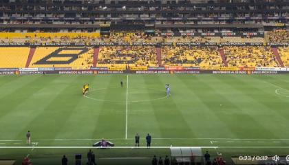 Imagen del estadio Monumental antes del partido entre Barcelona SC y Macará, el 15 de septiembre de 2024.