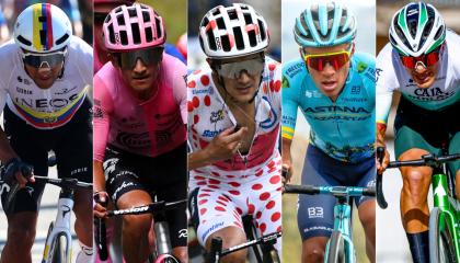 Jhonatan Narváez, Alexander Cepeda, Richard Carapaz, Martín López y Jefferson Cepeda correrán en el World Tour en 2025.