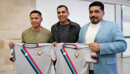 Omar 'Turco' Asad, en su llegada al Ecuador, el 2 de enero de 2025.