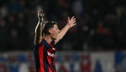 Gastón Campi, refuerzo de Barcelona, en un partido con San Lorenzo el 16 de mayo de 2024.