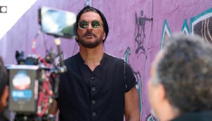 El cantautor Ricardo Arjona, en la grabación de un promocional de 'Seco', su nuevo álbum, el 12 de enero de 2025.