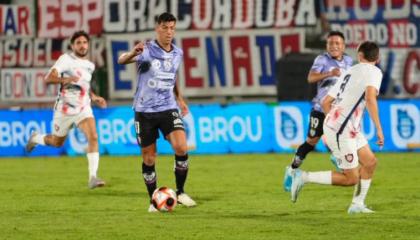 Michael Hoyos, durante el partido de Independiente del Valle ante San Lorenzo, el 19 de enero de 2025.