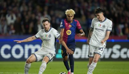 Inter de Milán y FC Barcelona se enfrentaron en la semifinal de ida de la Champions League, el 30 de abril de 2025.
