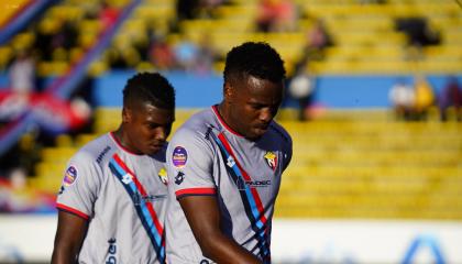 Fotografía de El Nacional en el Estadio Olímpico Atahualpa por la fecha 8 del torneo nacional defútbol LigaPro Ecuabet.API / DANIEL MOLINEROS
