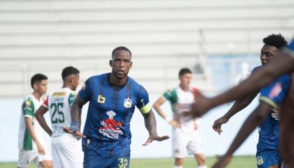 Anthony Bedoya festeja su gol ante Juventud Italiana este jueves 20 de agosto por los octavos de final de la Copa Ecuador 2026.