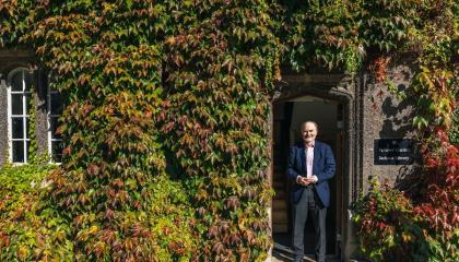 Timothy Garton Ash en el Exeter College de Oxford (Reino Unido) este mes.